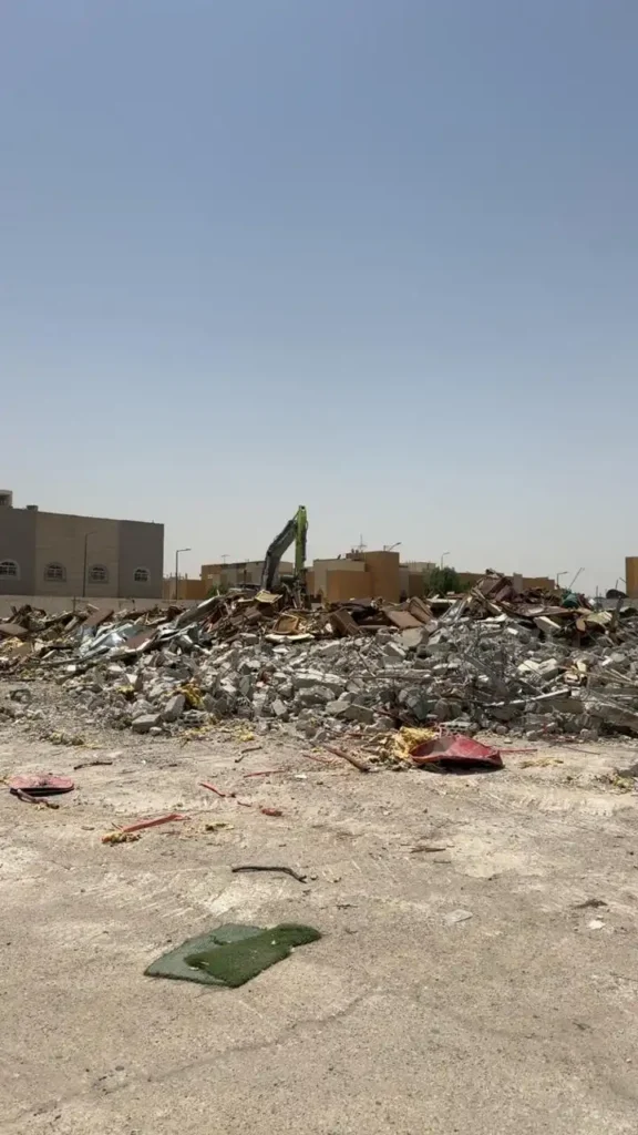 هدم مباني الرياض